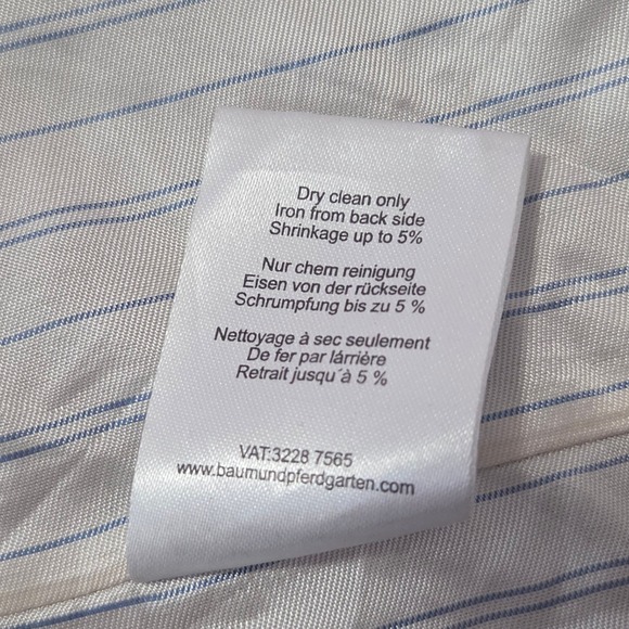 Baum Und Pferdgarten Navy Trench Coat Double Breasted Full Length Size 38 - Picture 9 of 11